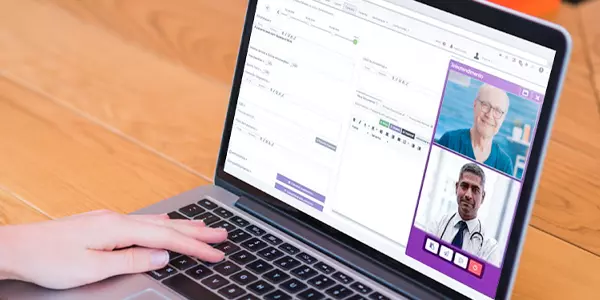 mockup telemedicina da Amplimed