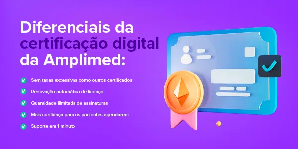 Benefícios da certificação digital da Amplimed