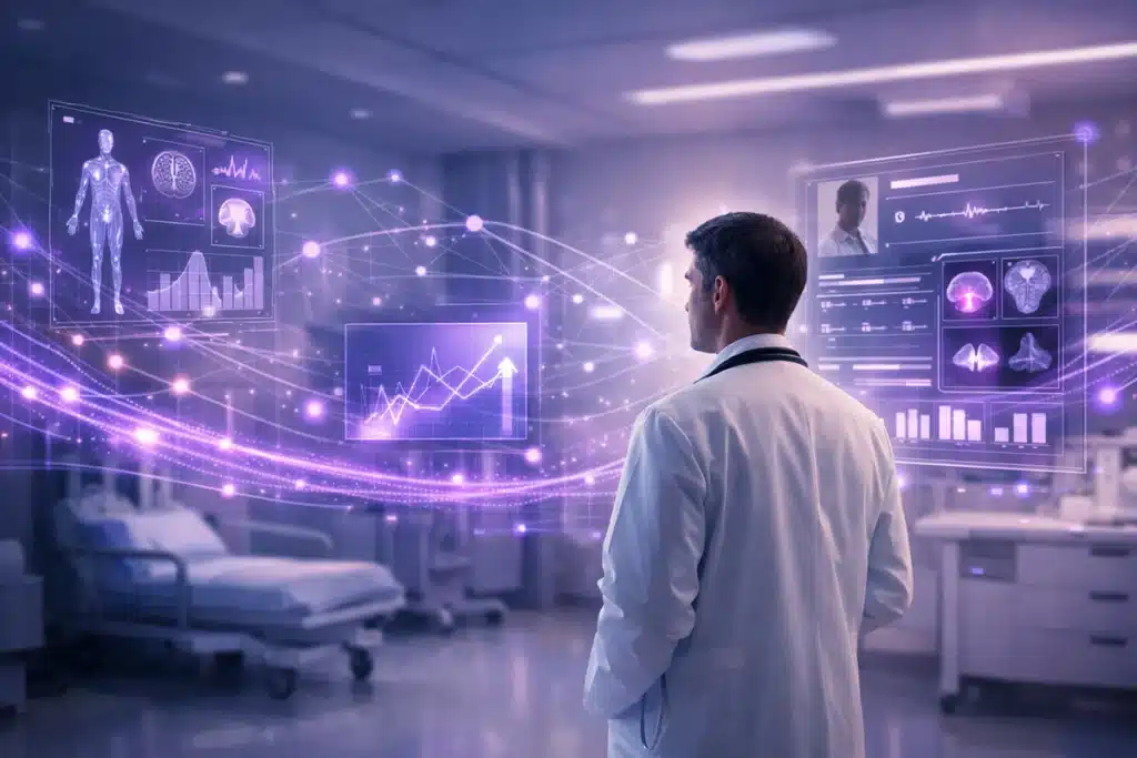Imagem ilustra o que é análise preditiva em saúde